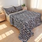 Cobre Leito 3 Peças Matelado Micro percal 400 Fios Toque Pêssego - CM