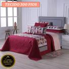 Cobre Leito 8 Peças Dupla Face Micropercal 300 Fios Elegância, Conforto e Toque Macio