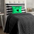 Cobre Leito Apollo para Cama de Solteiro 4 Peças - Verde