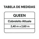 Cobre-Leito Atualle Corttex Liso Queen com Porta-Travesseiro Cobre-Leito Atualle Corttex Liso Queen com Porta-Travesseiro