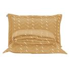 Cobre Leito Bordado 400 Fios Heitor Casal King 100% Poliéster - Amarelo