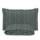Cobre Leito Bordado 400 Fios Heitor Solteiro 100% Poliéster - Verde Militar