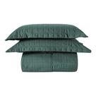 Cobre Leito Casal 2 Porta Travesseiros 300 fios Basic Verde