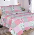 Cobre Leito Casal Dupla Face Estampado Costurado 3pçs Romma - Têxtil Arte