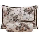 Cobre Leito Casal King Colcha Floral Piquet 3 Peças Cobre Leito Casal King Colcha Floral Piquet 3 Peças
