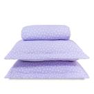 Cobre Leito Casal Padrão Classic Estampado 160 Fios 3 Peças - Poa Lilas