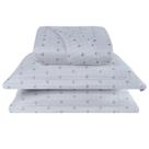 Cobre Leito Casal Padrão Decor Bordado 200 Fios 3 Peças - Branco - Hipercal 100% Poliéster