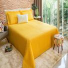 Cobre Leito Casal Perola Amarelo Enxovais Aquarela 5 peças