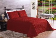 Cobre leito clean casal 3 pecas - vermelho - Rulti Casa Enxovais
