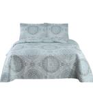 Cobre Leito Colcha + 2 Fronhas Casal Estampas Sortidas Leve