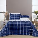 Cobre Leito Colcha Cama Casal Padrão 3 Peças Dupla Face Fronha Aba Americana