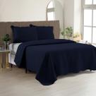 Cobre Leito Colcha Casal Queen Dupla Face com Toque Macio 200 Fios Ultrasonic 03 Peças Bulet