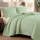 Cobre Leito Colcha Encanto Queen 3 Peças - Verde - 100% Poliéster