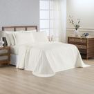 Cobre leito Colcha Plissê King Kit 03 Peças com Textura Plissada Supersoft