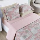 Cobre Leito Colcha Queen 3 Peças Cotton Select 200 Fios Estampado
