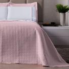 Cobre Leito Dupla Face Matelassê Casal/Queen - Rosa/Branco Cobre Leito Dupla Face Matelassê Casal/Queen - Rosa/Branco