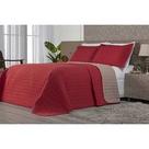 Cobre Leito Dupla Face Premium Queen Vermelho /Cáqui Cobre Leito Dupla Face Premium Queen Vermelho /Cáqui