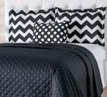Cobre leito estampa chevron casal - 06 peças Cobre leito estampa chevron casal - 06 peças