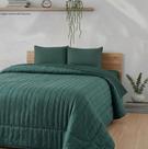 Cobre Leito King 260 x 280 Verde Pontilhado Cama Posta Dupla Face