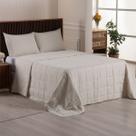 Cobre Leito King 400 Fios Dupla Face Matelado 03 Peças Speciale Cor:Bege