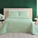 Cobre Leito King Florency Micropercal 200 fios 3pç 100% Poliéster - Verde