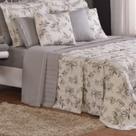 Cobre Leito King Top Line Estampado 180 Fios 3 Peças - Capri