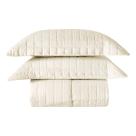 Cobre Leito Matelassê Percal 300 fios Basic Casal Padrão 03 Peças 100% Poliéster - Marfim