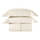 Cobre Leito Matelassê Percal 300 Fios Basic King 03 Peças 100% Poliéster - Marfim