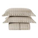 Cobre Leito Matelassê Percal 300 Fios Basic Queen 03 Peças 100% Poliéster - Bege