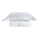 Cobre Leito Matelassê Percal 300 fios Basic Solteiro 02 Peças 100% Poliéster - Branco