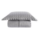 Cobre Leito Matelassê Percal 300 Fios Basic Solteiro 02 Peças 100% Poliéster - Cinza