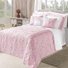 Cobre Leito Melody King Bordado 3 Peças Hipercal 180 Fios 100% Poliéster - Rosé