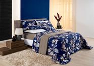 Cobre Leito Primor King Dupla Face 3Pçs 180Fios Varias Cores Azul, Cinza