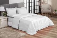 Cobre Leito Quality Dupla Face Queen 240x210cm Branco Casa Dona