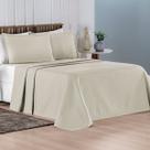 Cobre Leito Queen 100% Algodão com Porta Travesseiro Aba Americana Charm 03 Peças Fendi