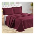 Cobre Leito Queen 3 Peças Luxo Colcha Matelada 2 Porta Travesseiros