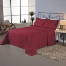 Cobre Leito Queen Colcha Cama Cobreleito Roupa de Cama Soft Matelado 03 Pçs