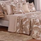 Cobre Leito Queen Top Line Estampado 180 Fios 3 Peças - Malaga - 100% Poliéster