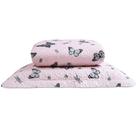 Cobre Leito Solteiro Bouti Basic Estampado 180 Fios 2 Peças - Mariposa