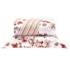 Cobre Leito Solteiro Colori Dupla Face 200 Fios Estampado 2 Peças - Flores Secas