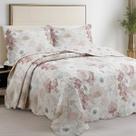 Cobre Leito Solteiro Dupla Face Estampado 02 Peças Toque Macio Evolution Floral Rosê Vintage