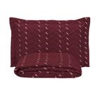 Cobre Leito Solteiro Heitor Bordado Hipercal 400 Fios 2 Peças - Vermelho Marsala Cobre Leito Solteiro Heitor Bordado Hipercal 400 Fios 2 Peças - Vermelho Marsala
