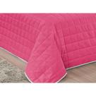 Cobre Leito Solteiro Unicórnio Tecido Micro Fibra C/ Almofada 4 Peças - Pink