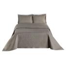 Cobre Leito Tecido 200 Fios Cama Queen 3 Peças Colcha Ravena