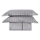 Cobre Leito Toque Aveludado Percal 400 Fios Com Porta Travesseiro Colcha Casal/Queen Luxo