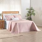 Cobre Leito Verity King 03 Peças - em destaque na cor Rosa