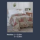 Cobreleito Dupla Face Dyuri Soft Print 2,1x2,3m Orion Colcha Dupla Face