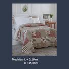 Cobreleito Dupla Face Dyuri Soft Print 2,1x2,3m Orion Colcha Dupla Face