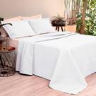 Cobreleito Plaza Lavive Casal 03 Peças Dupla Face Branco