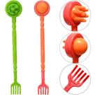Cocador de plastico com massageador duplo colors 34cm - FU XING Cocador de plastico com massageador duplo colors 34cm - FU XING